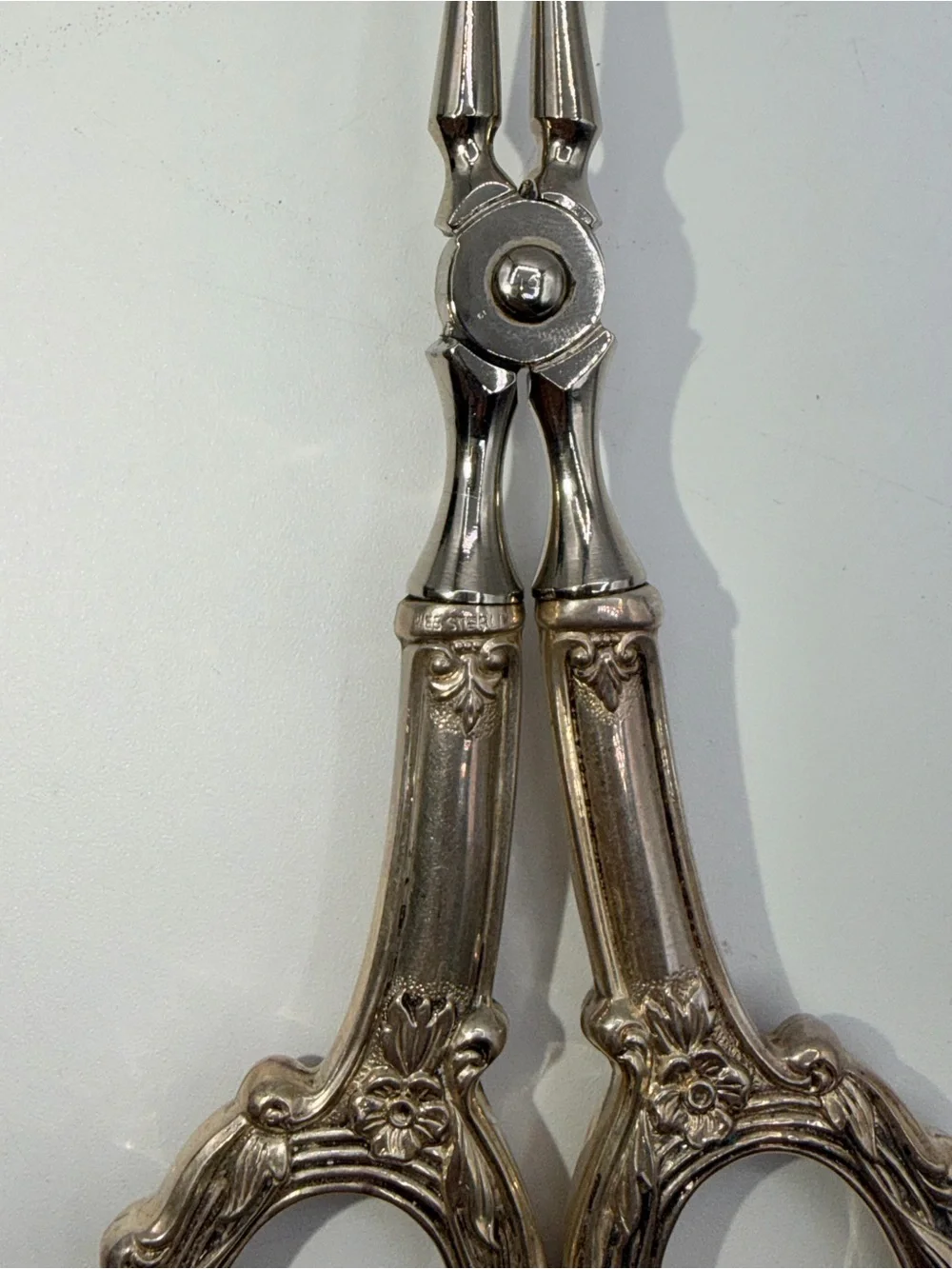 Vintage Sterling Silver Toast/Asparagus Tongs